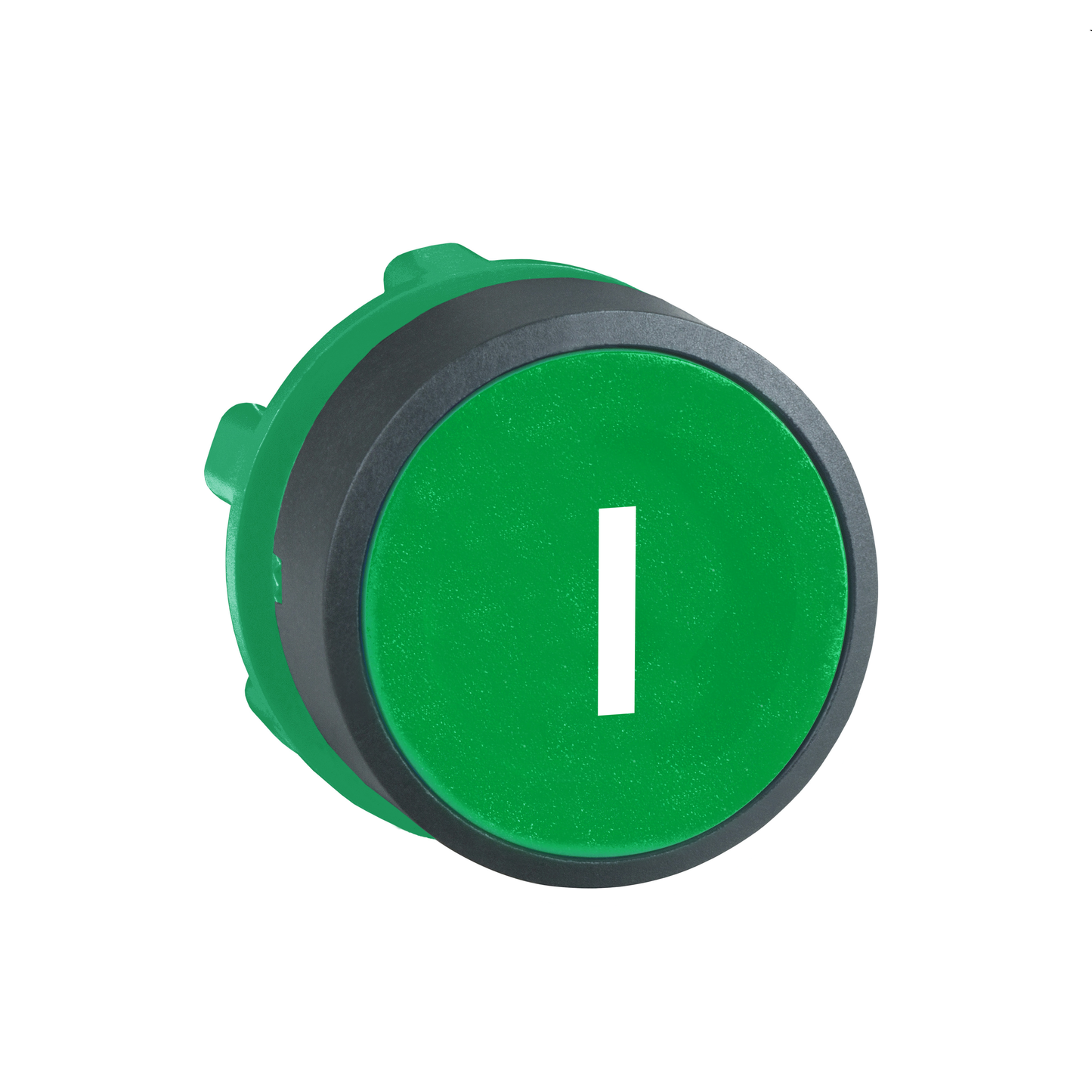 Schneider Electric-ZB5AA331-Harmony XB5 - tête bouton poussoir - affleurant - Ø22 - vert - texte 'I'