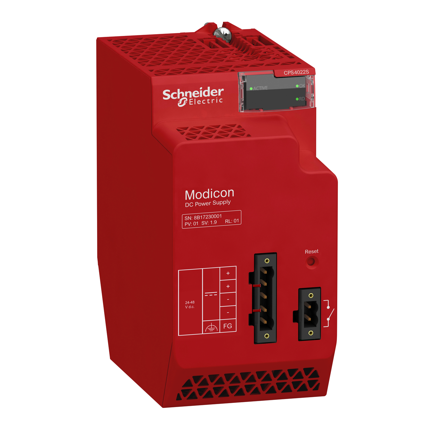Schneider Electric-BMXCPS4022S-Alim de sécurité redondante 40W 24/48Vdc + fonctions de maintenance prédictive