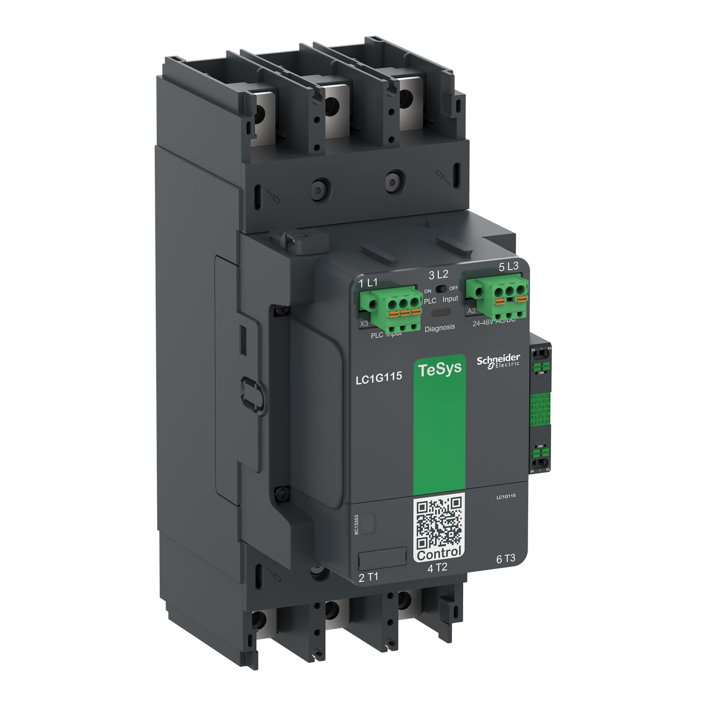 Schneider Electric-LC1G185LSEA-Contacteur TeSys LC1G 185A 440V 3P AC3 Advanced 200-500V AC-DC bobine