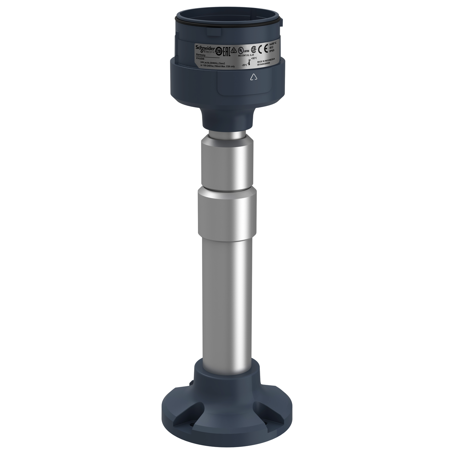 Schneider Electric-XVUZ05-Harmony XVU - socle de montage avec mat alu réglable - 210mm à 385mm - noir
