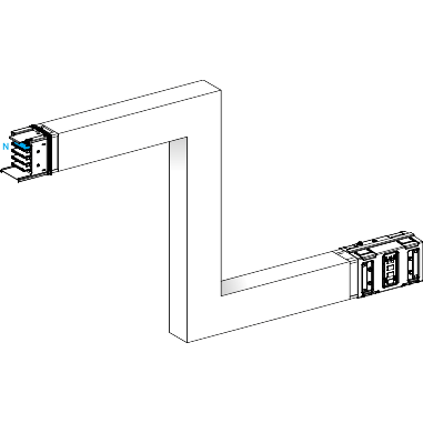 Schneider Electric-KSA1000DZE43A-Canalis KSA - Zed vertical 1000A - 3 côtés ajustables 300-800mm