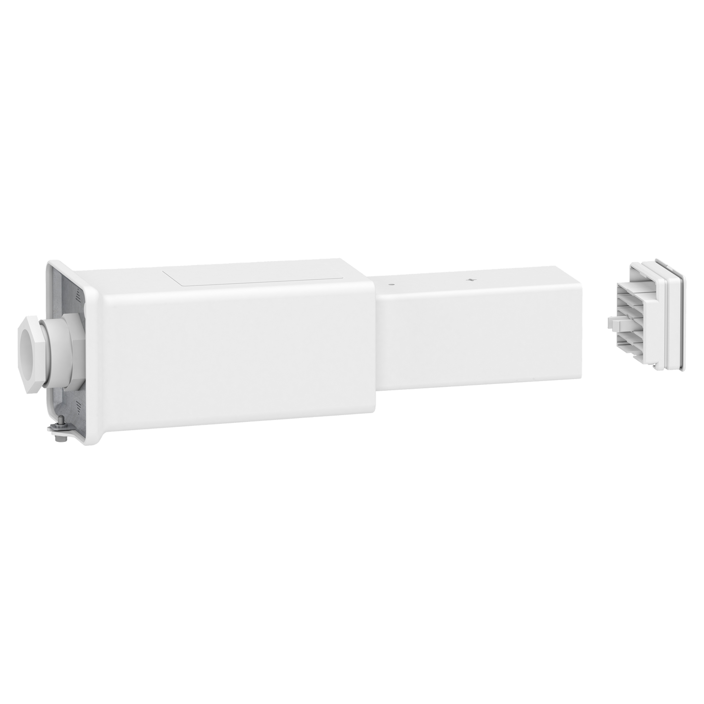 Schneider Electric-KBB40ABG4W-Canalis KBB - embout d'alimentation 40A - montage gauche - blanc