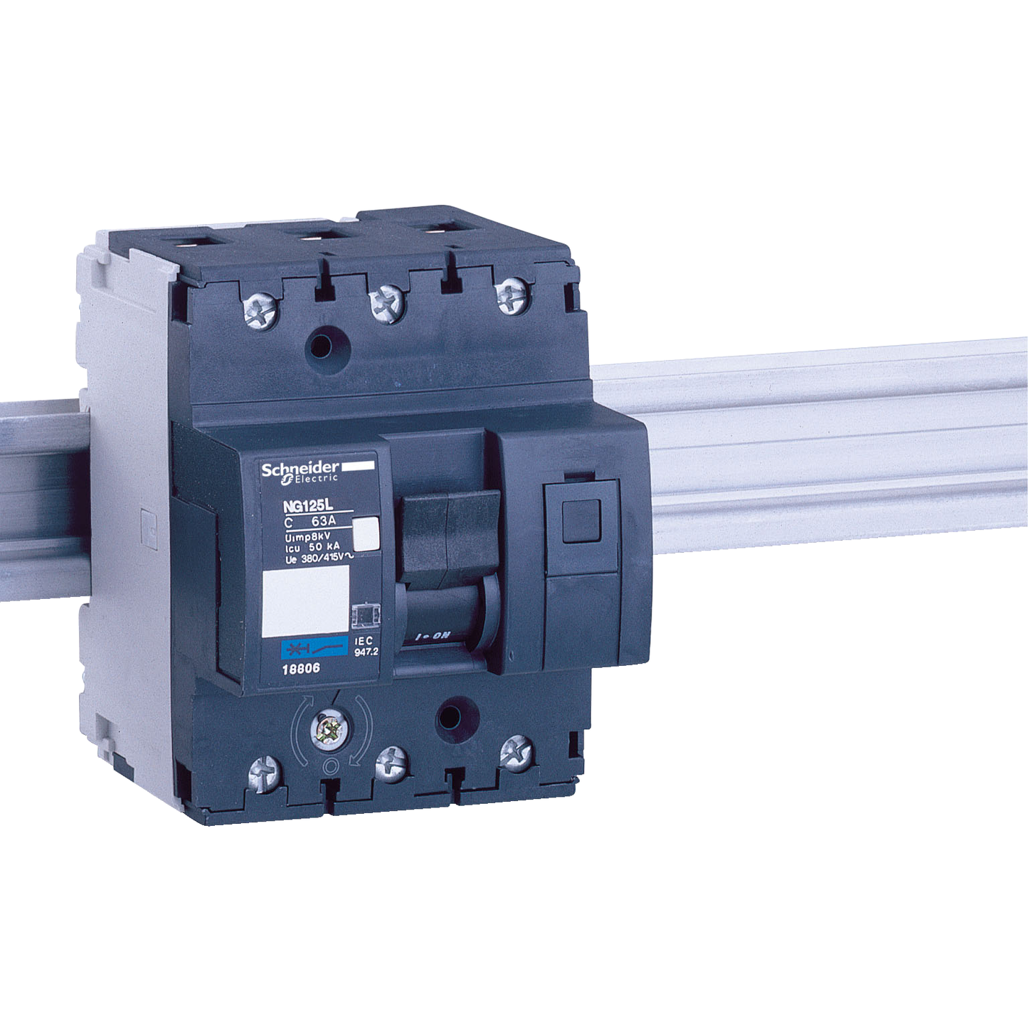 Schneider Electric-18805-Acti9 NG125L - Disjoncteur modulaire - 3P - 50A - Courbe C - 400Vca - 50kA