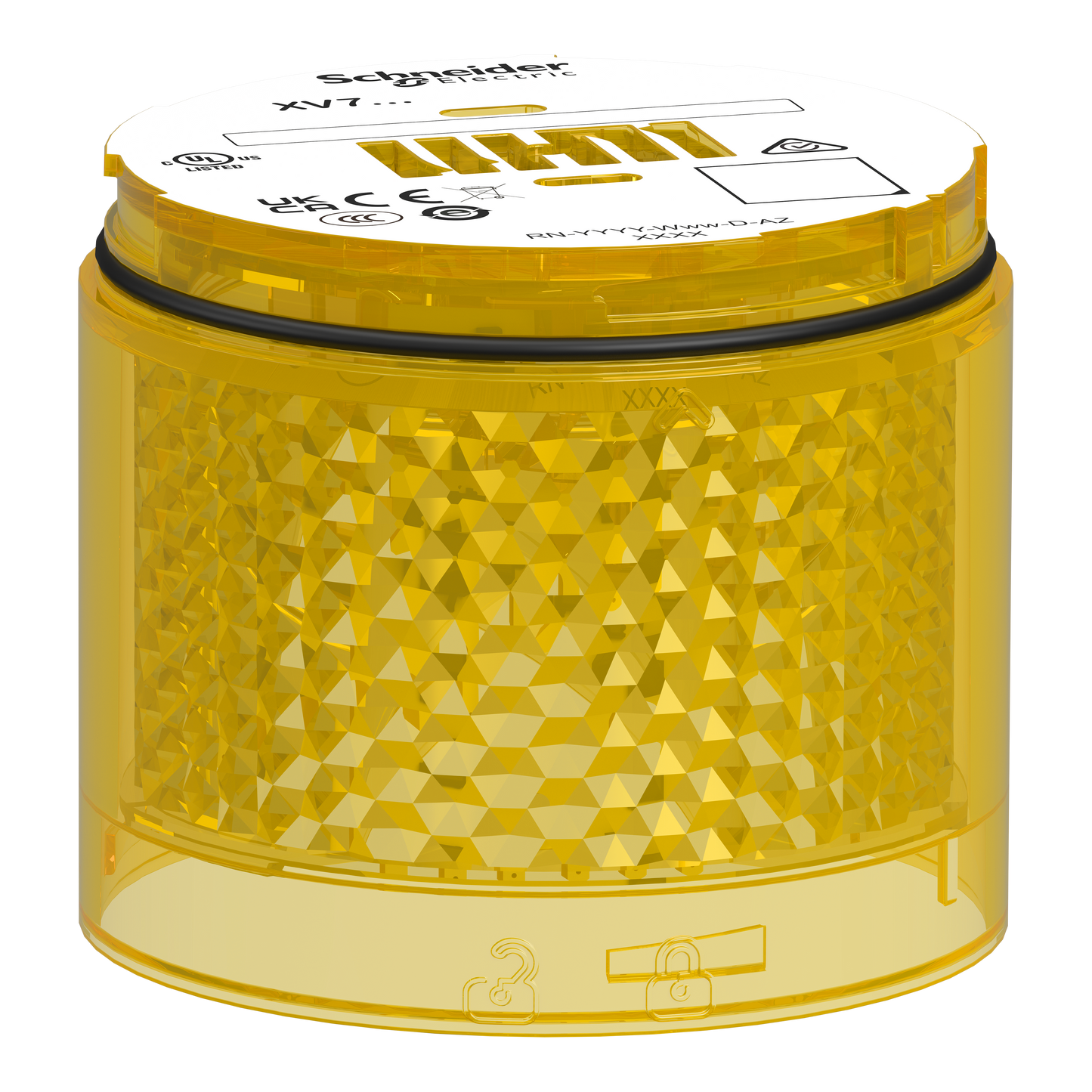 Schneider Electric-XVB7C28-Bloc lumineux fixe jaune