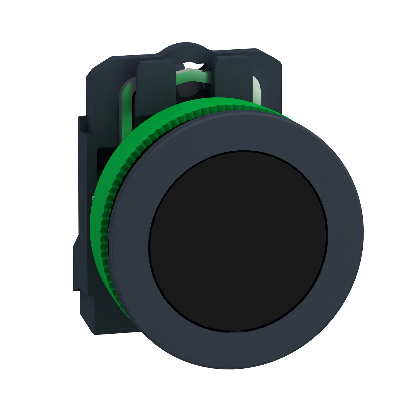 Schneider Electric-XB5FA21-Harmony XB5 - bouton poussoir à impulsion - flush - noir - 1F - vis étrier