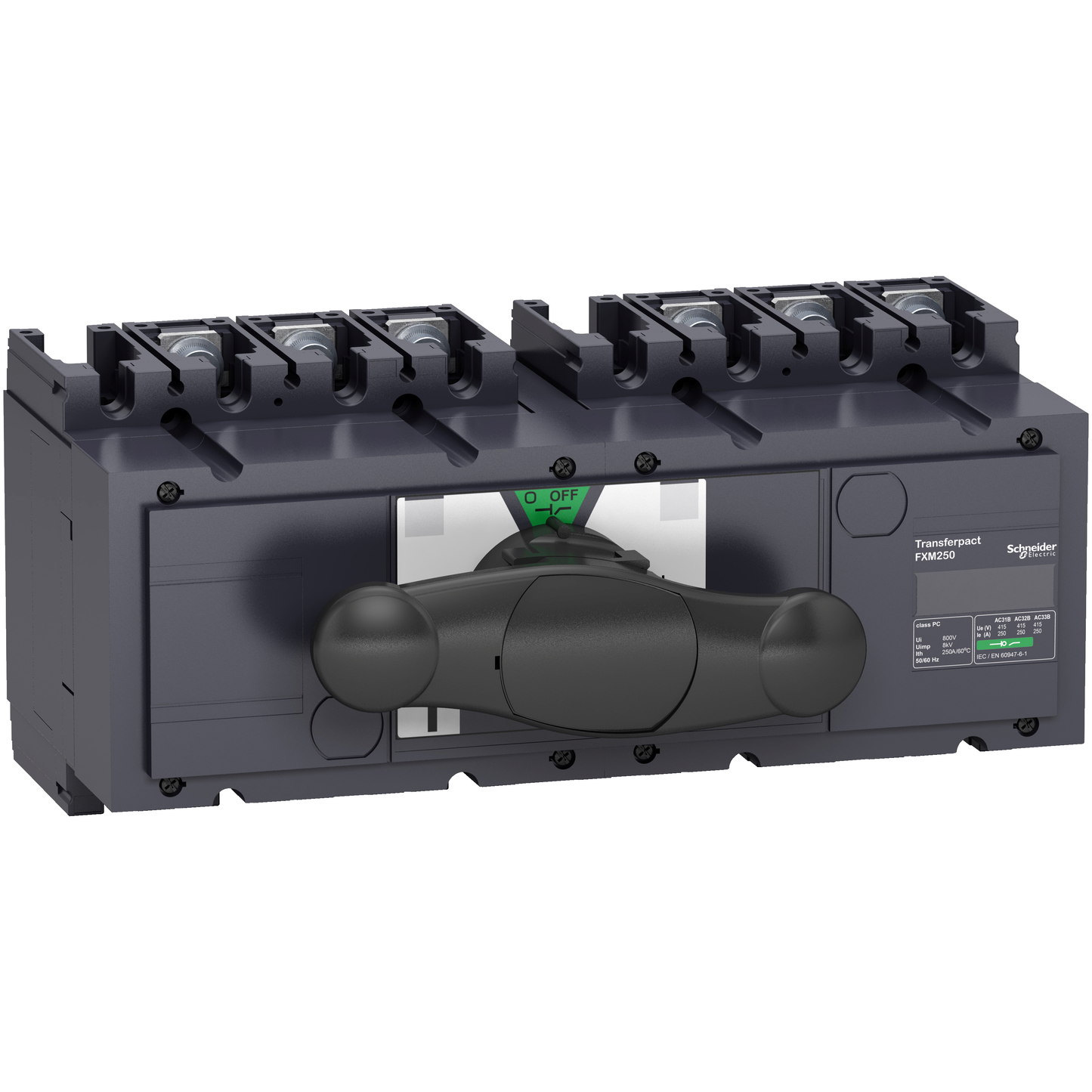 Schneider Electric-31146-TransferPacT FXM250 - inverseur de source manuel monobloc - 250 A - 3P - 690Vca