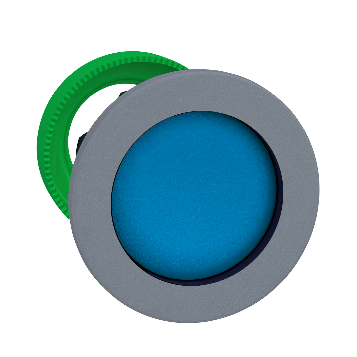 Schneider Electric-ZB5FA6C0-Harmony XB5 - tête de bouton poussoir à impulsion - Ø22 - col flush grise - bleu