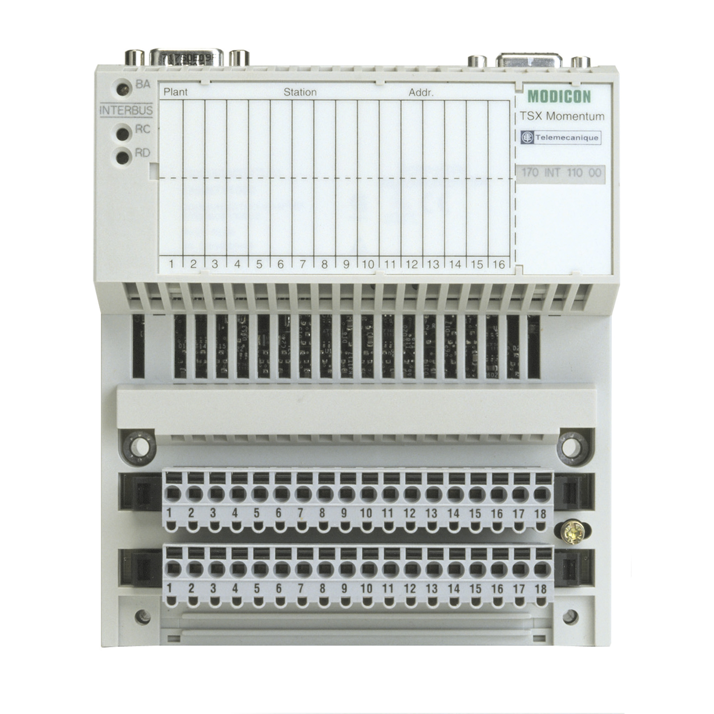 Schneider Electric-170INT11003-Modicon Momentum - adaptateur comm. Génération Interbus SUPI 3 - paire torsadée