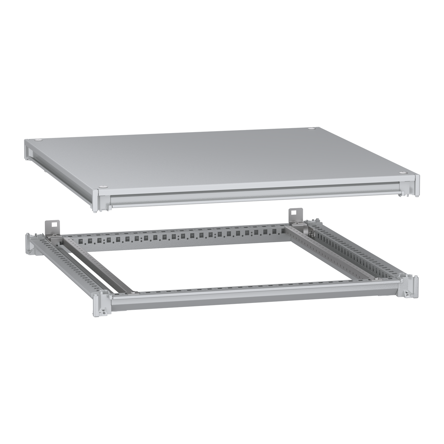 Schneider Electric-NSYSFNC88-PanelSeT SFN Kit - cadre supérieur et inférieur - 800x800 mm (Hxl)