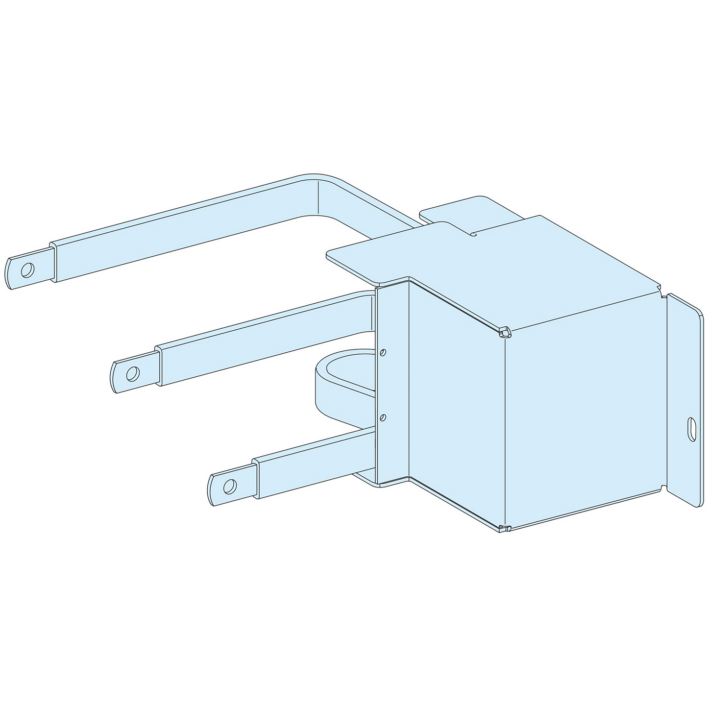 Schneider Electric-LVS04431-PrismaSeT P - Liaison JdBV NSX100/250-horiz. débro/chassis-Cde rot-3P