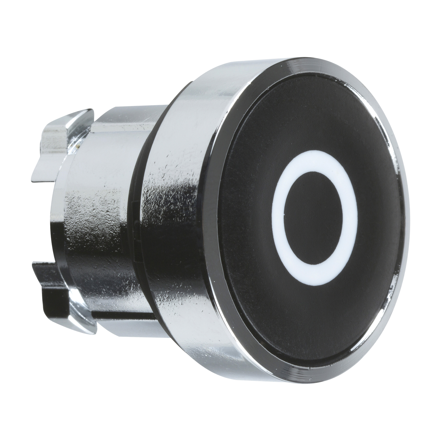 Schneider Electric-ZB4BA232-Harmony XB4 - tête bouton poussoir - affleurant - Ø22 - noir - texte 'O'