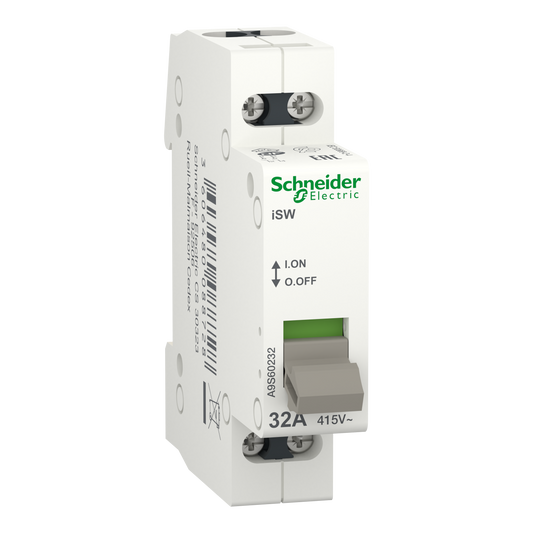 Schneider Electric-A9S60232-Acti9, iSW interrupteur de commande 2P 32A 415VCA