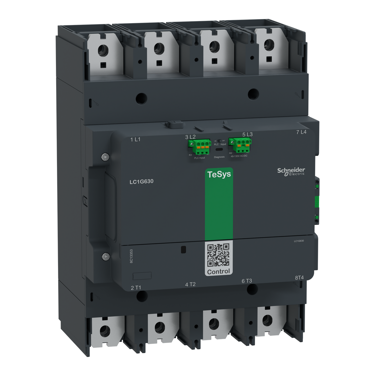 Schneider Electric-LC1G8004LSEA-Contacteur TeSysG800 4P Advanced 200-500V ACDC