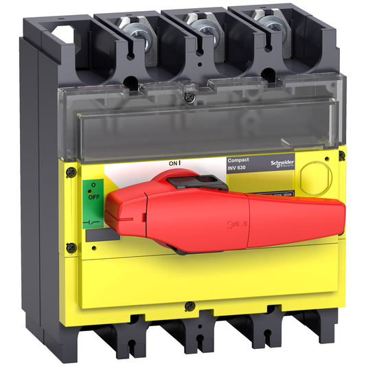 Schneider Electric-31190-interrupteur sectionneur à coupure visible - poignée rouge - INV400 3P 400A