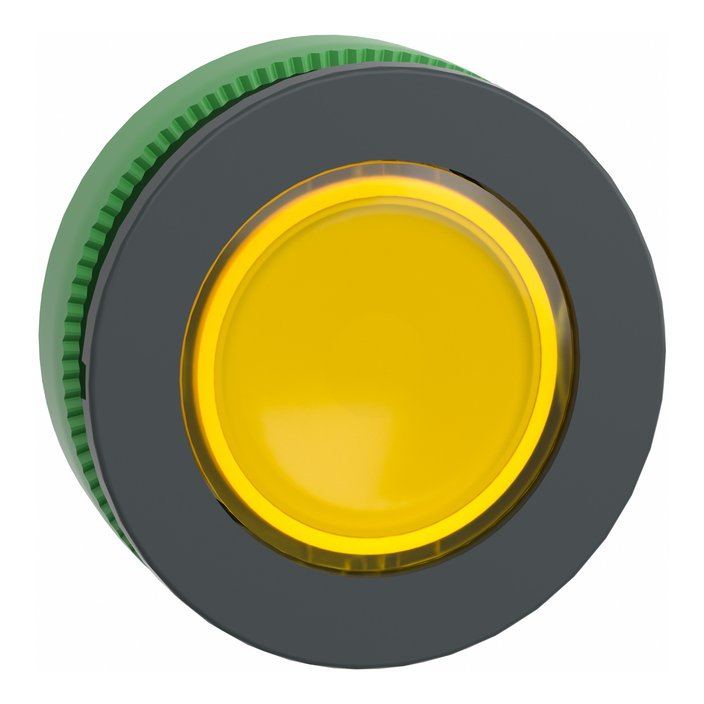 Schneider Electric-ZB5FW383-Harmony XB5 - tête bouton poussoir lum DEL - flush - jaune