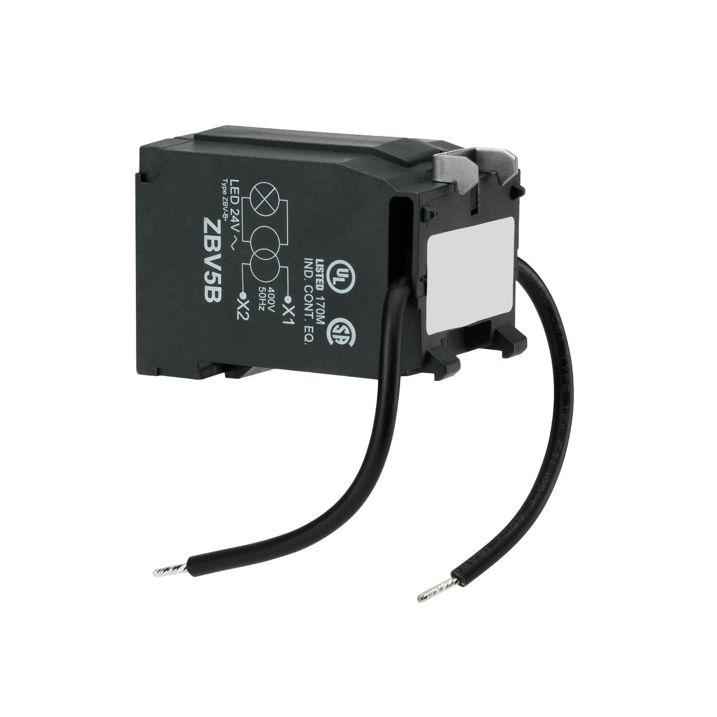 Schneider Electric-ZBV5B-Harmony - bloc transfo pour bloc lumin XB4-XB5 - 400V 50Hz - 24VAC