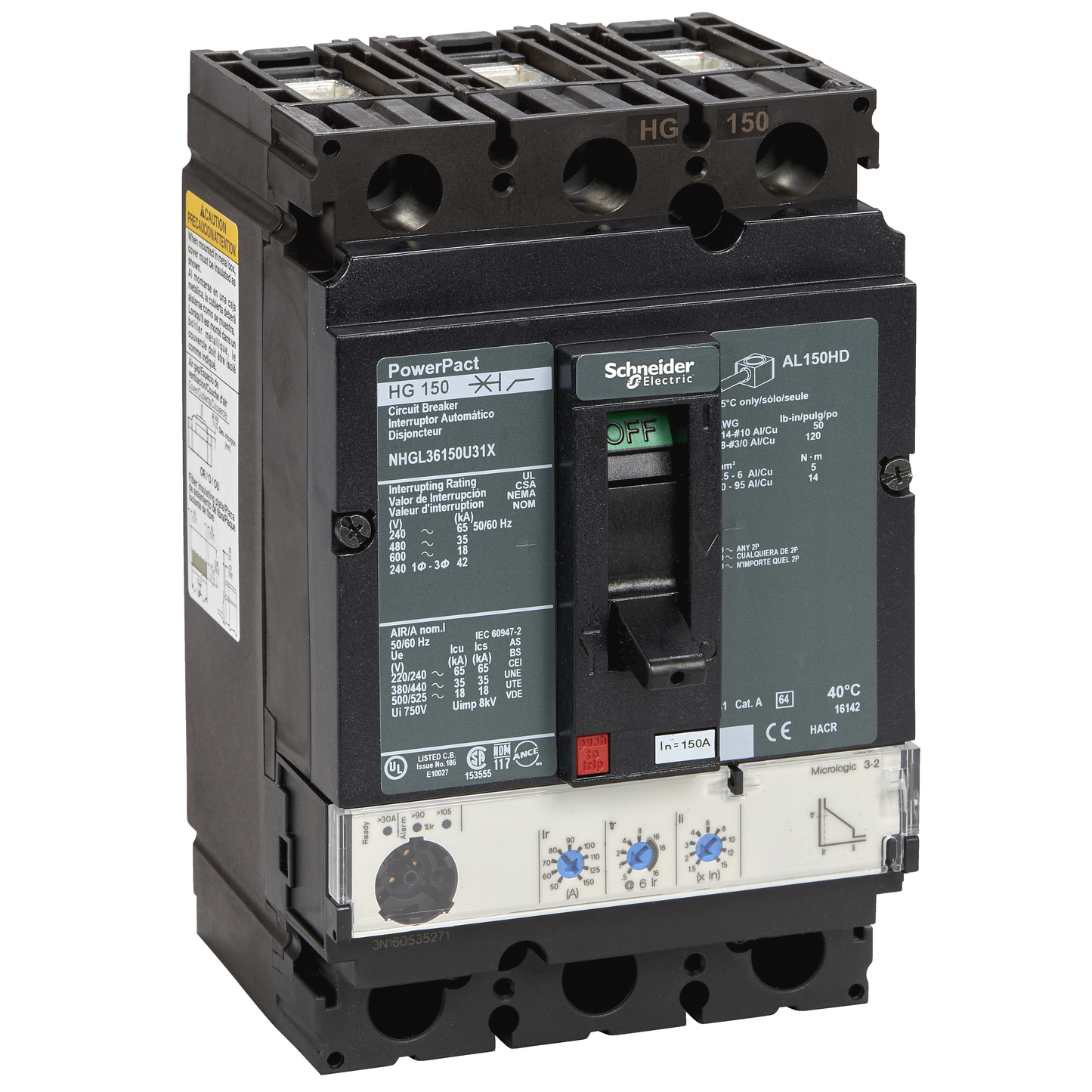 Schneider Electric-NHJL36060U31X-PPH dis bor 65k M3.2 60A
