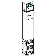 Schneider Electric-KSA630ED4081-Canalis KSA - colonne montante 630 A - 0.8m - 1 trappe de dérivation