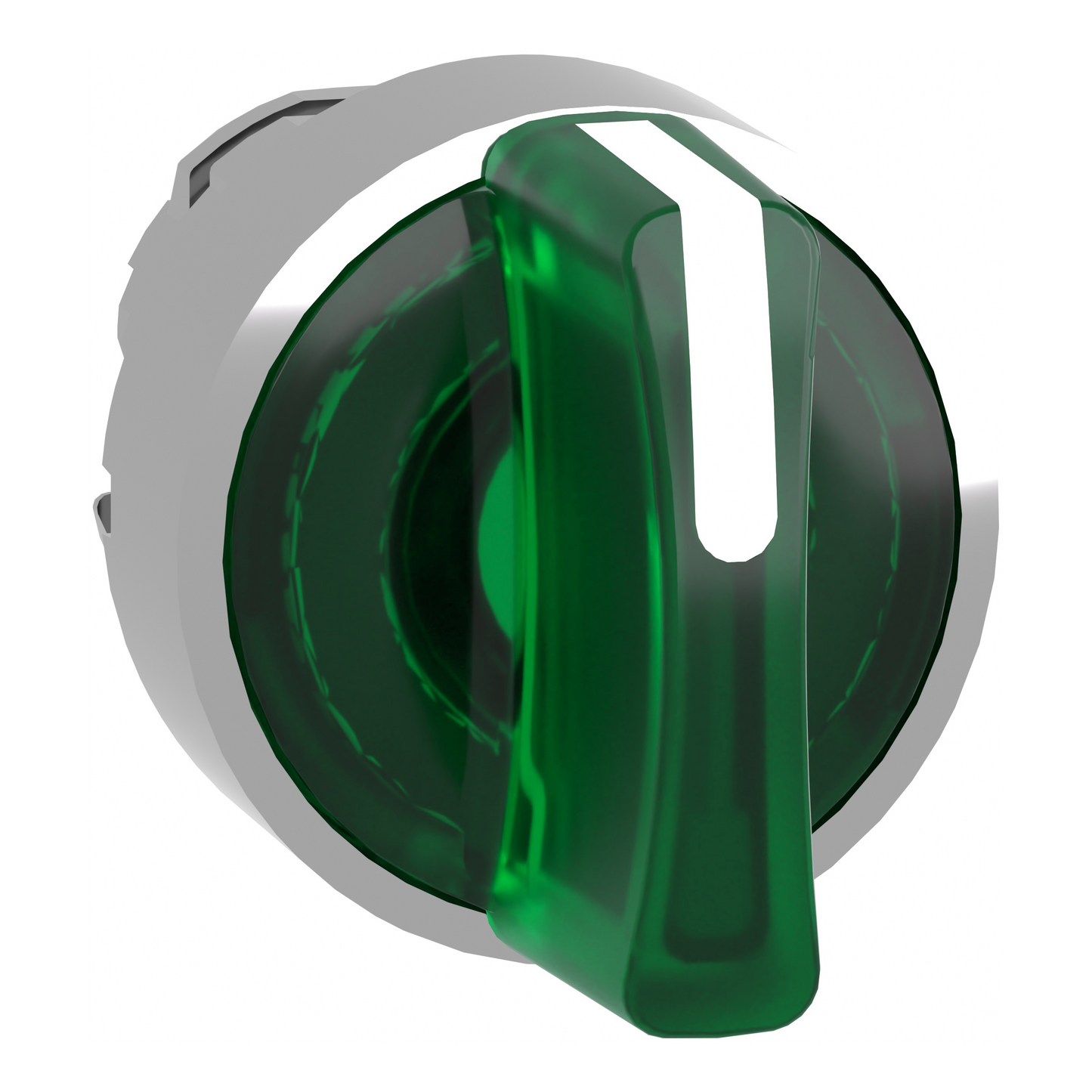 Schneider Electric-ZB4BK1333-Harmony XB4 - tête bouton à manette lumineux - Ø22 - 3 pos fix - vert
