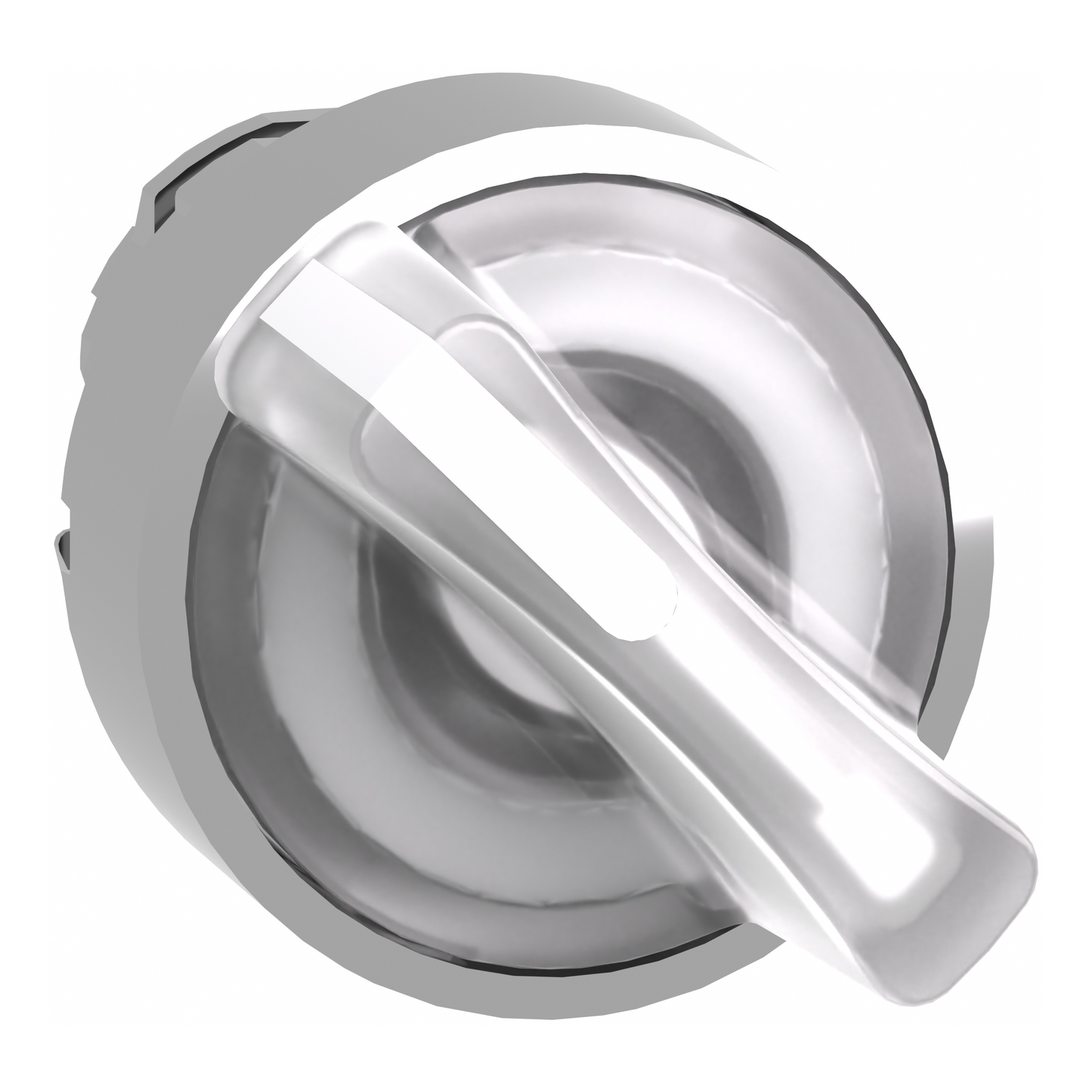 Schneider Electric-ZB4BK1413-Harmony XB4 - tête bouton à manette lumineux - Ø22 - 2 pos à rap. - blanc