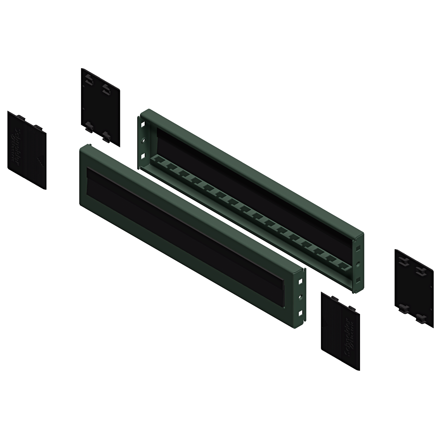 Schneider Electric-NSYSPB6100-PanelSeT Accessoires - trappe avec joint balai - 100x600mm - lot de 2