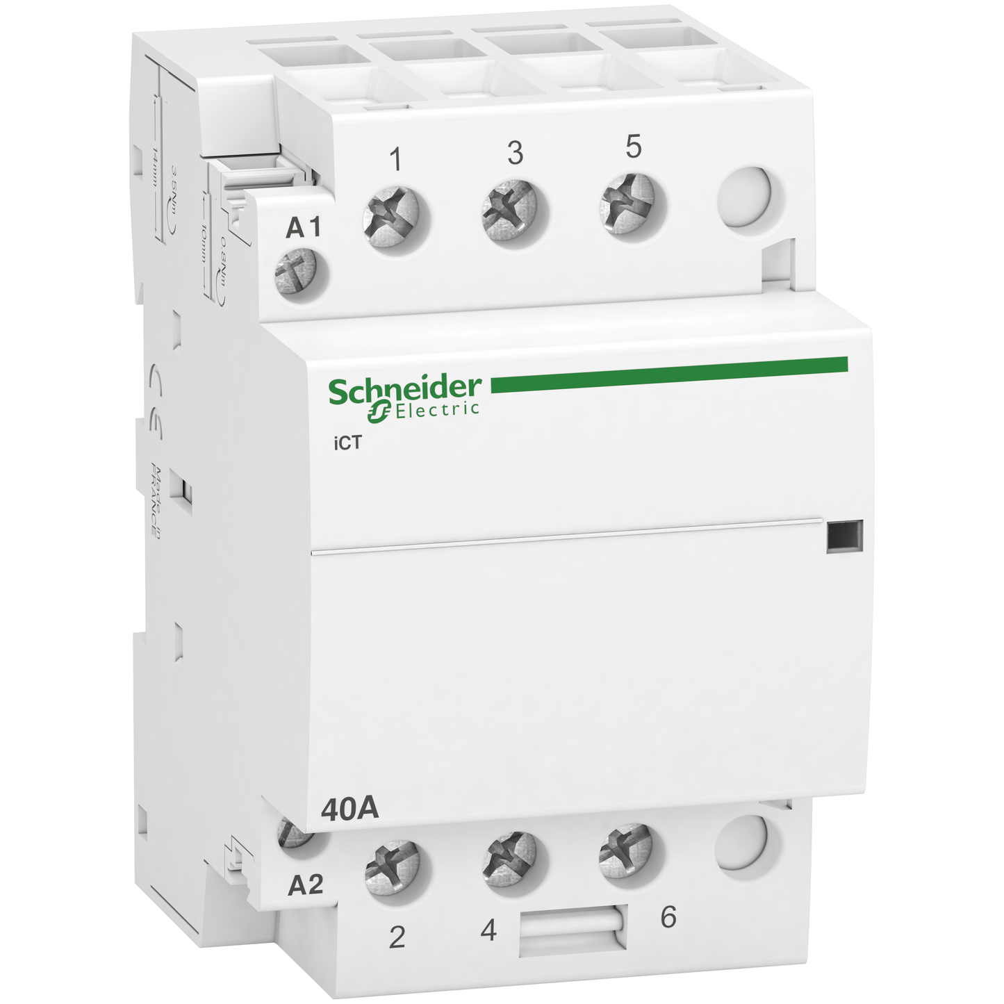 Schneider Electric-A9C20843-Acti9 iCT - Contacteur auxiliarisable - 3P - 40A - 3NO - 230/240Vca - 50Hz