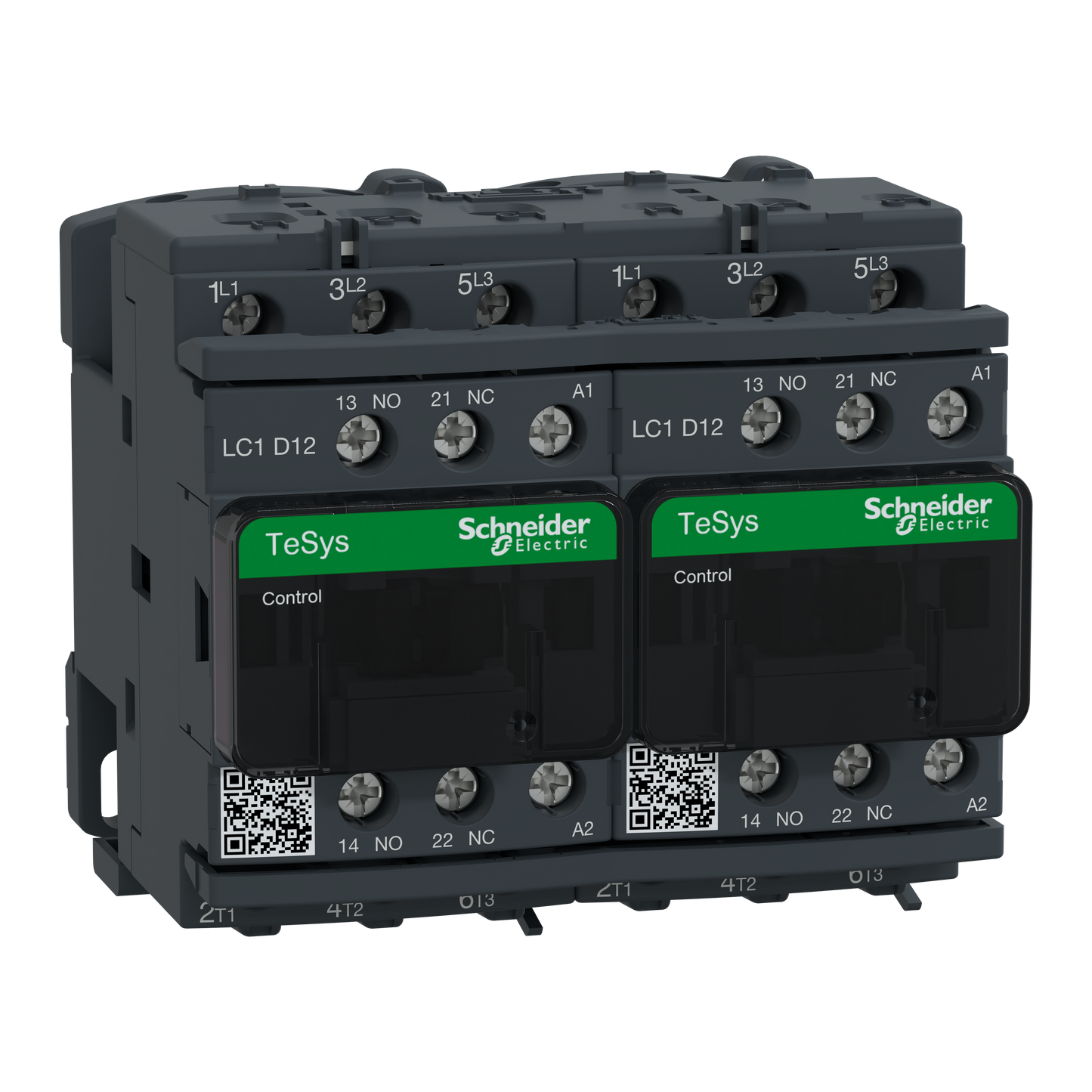 Schneider Electric-LC2D12G7V-TeSys LC2D - contacteur inverseur - 3P - AC-3 440V - 12A - bobine 120Vca