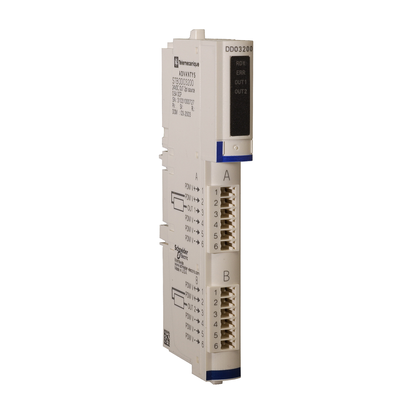 Schneider Electric-STBDDO3200K-Advantys STB - 24vdc out 2pt 0.5a kit
