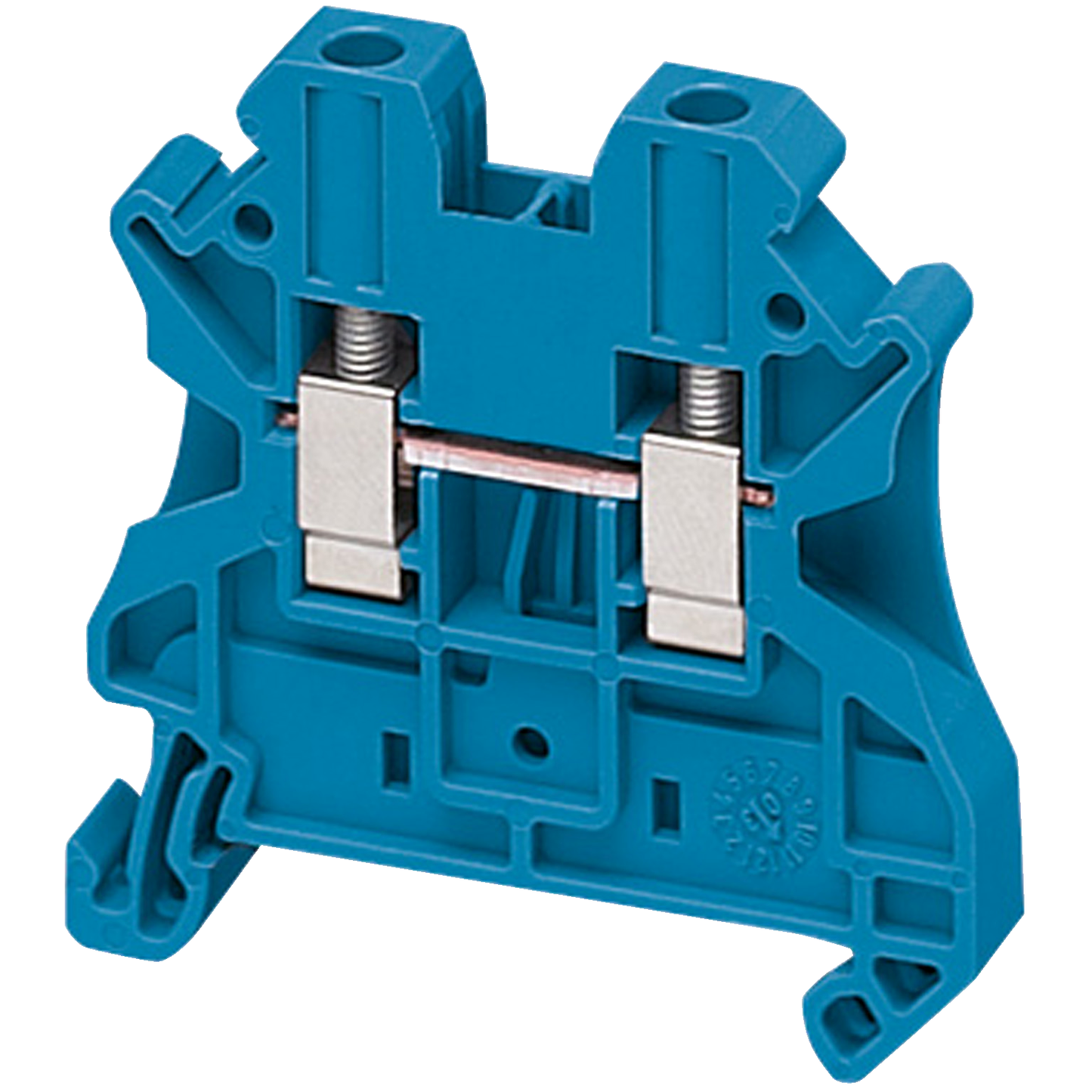 Schneider Electric-NSYTRV42BL-Borne à vis - passant - 2 points - 4mm² - bleu