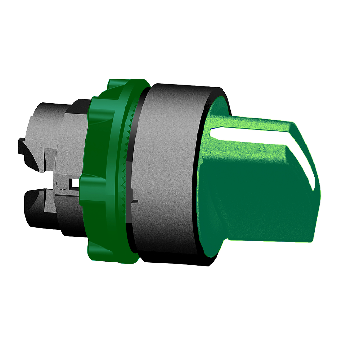 Schneider Electric-ZB5AD503-Harmony XB5 - tête bouton tournant à manette - Ø22 - 3 pos rap au C - vert