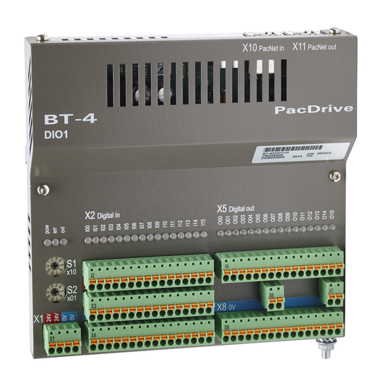 Schneider Electric-VBO04S001-PACNET MODULE BT-4/DIO1 1 6E / 16S