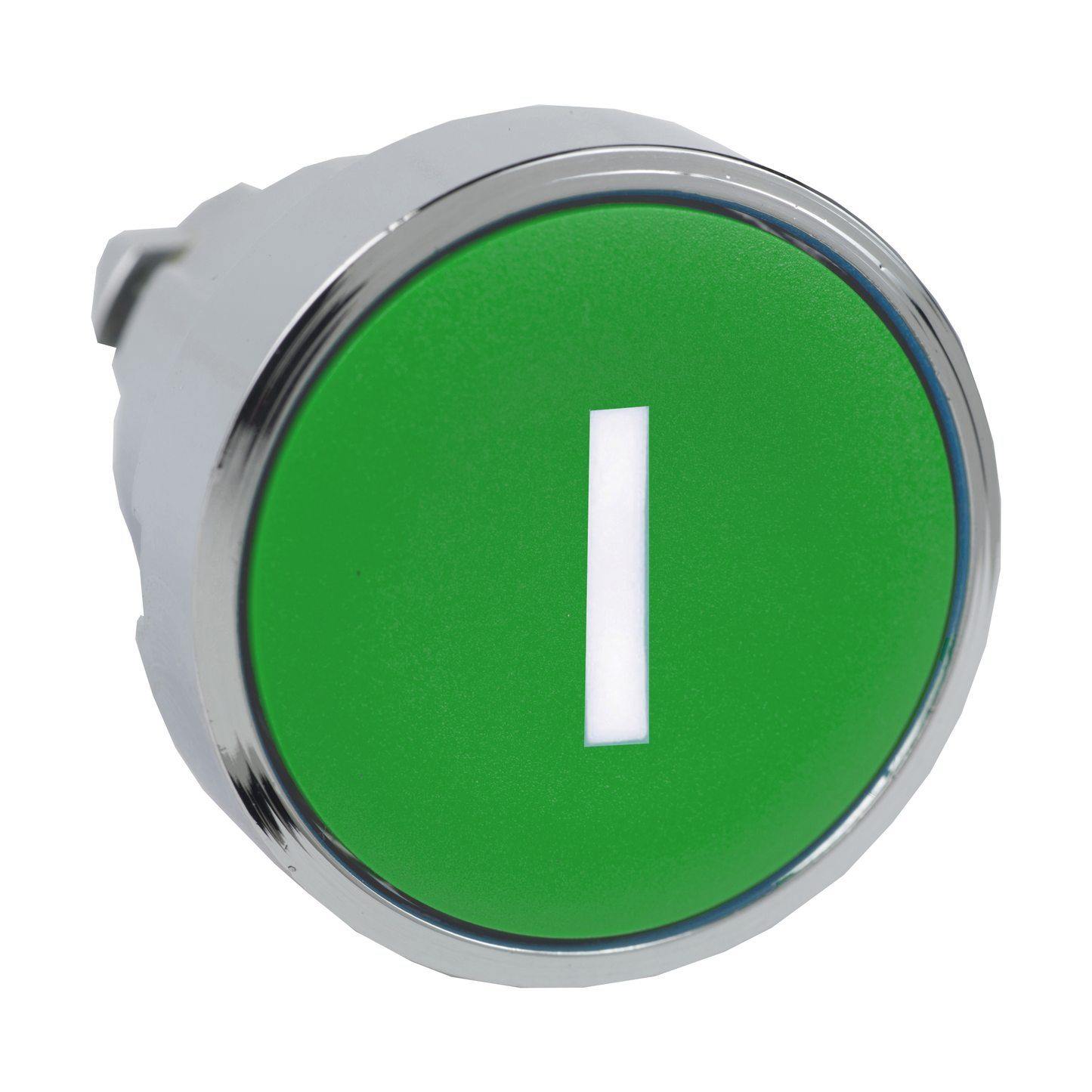 Schneider Electric-ZB4BA331-Harmony XB4 - tête bouton poussoir - affleurant - Ø22 - vert - texte 'I'