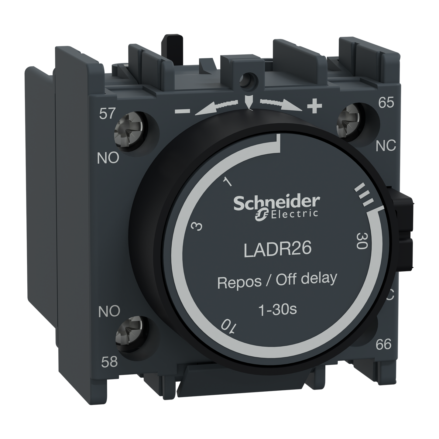 Schneider Electric-LADR26-TeSys D - bloc de contacts auxiliaires - 1F+1O - cosses à sertir