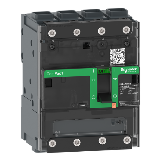 Schneider Electric-C124160LS-ComPacT NSXmNA - interrupteur-sectionneur - 160A - 4P - borne EverLink
