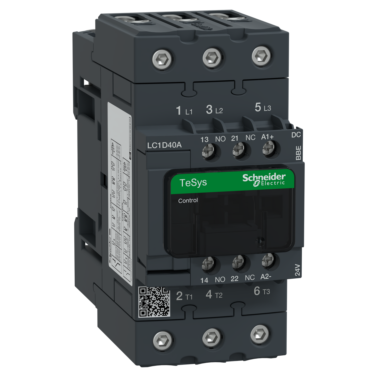 Schneider Electric-LC1D40ABBE-CONT 3P 440V 40A 24VCC