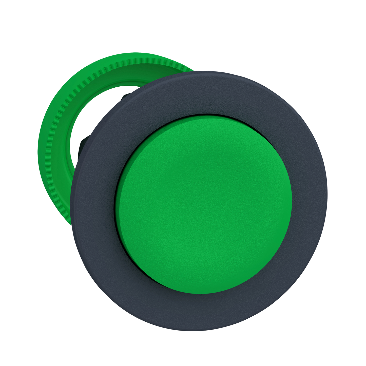 Schneider Electric-ZB5FL3-Harmony XB5 - tête bouton poussoir à impulsion - flush - dépassant - vert