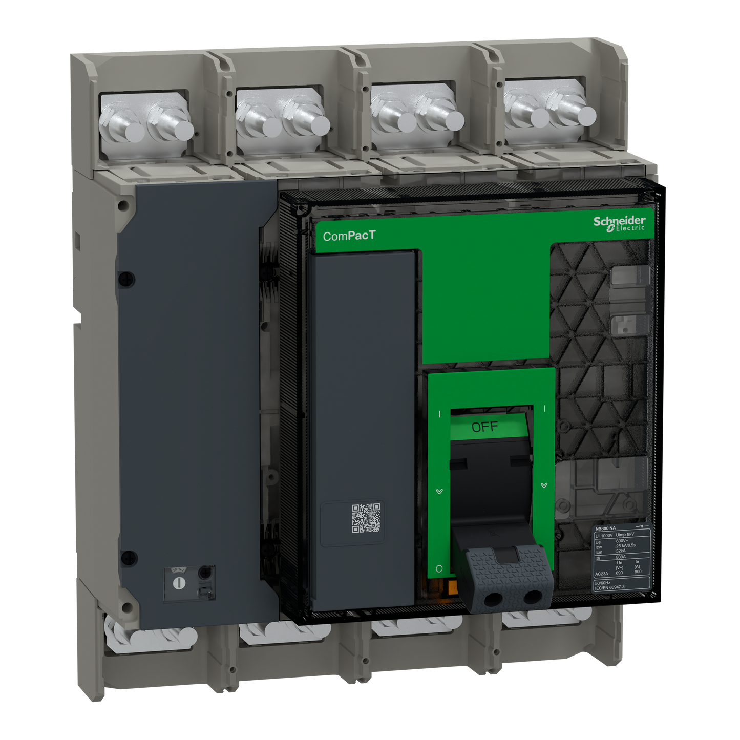 Schneider Electric-C080S4NAFM-ComPacT NS800NA - interrupteur-sectionneur - 800A - 4P - fixe - manuel