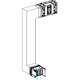 Schneider Electric-KSA630DMCK41A-Canalis KSA - coude multiple 630A - vers bas & gauche - A&C =300mm - B=300-800