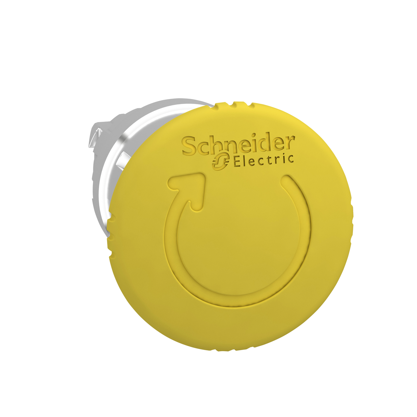 Schneider Electric-ZB4BS55-Harmony XB4 - tête bouton coup de poing - Ø40 - pousser tourner - jaune