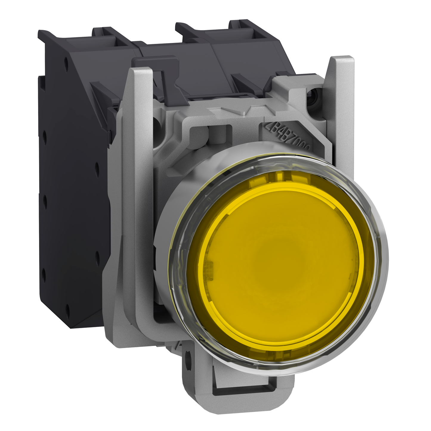 Schneider Electric-XB4BP583BM5GEX-Harmony XB4 - bouton poussoir à impulsion Atx gaz - Ø22 - jaune - 2F - 24/250V