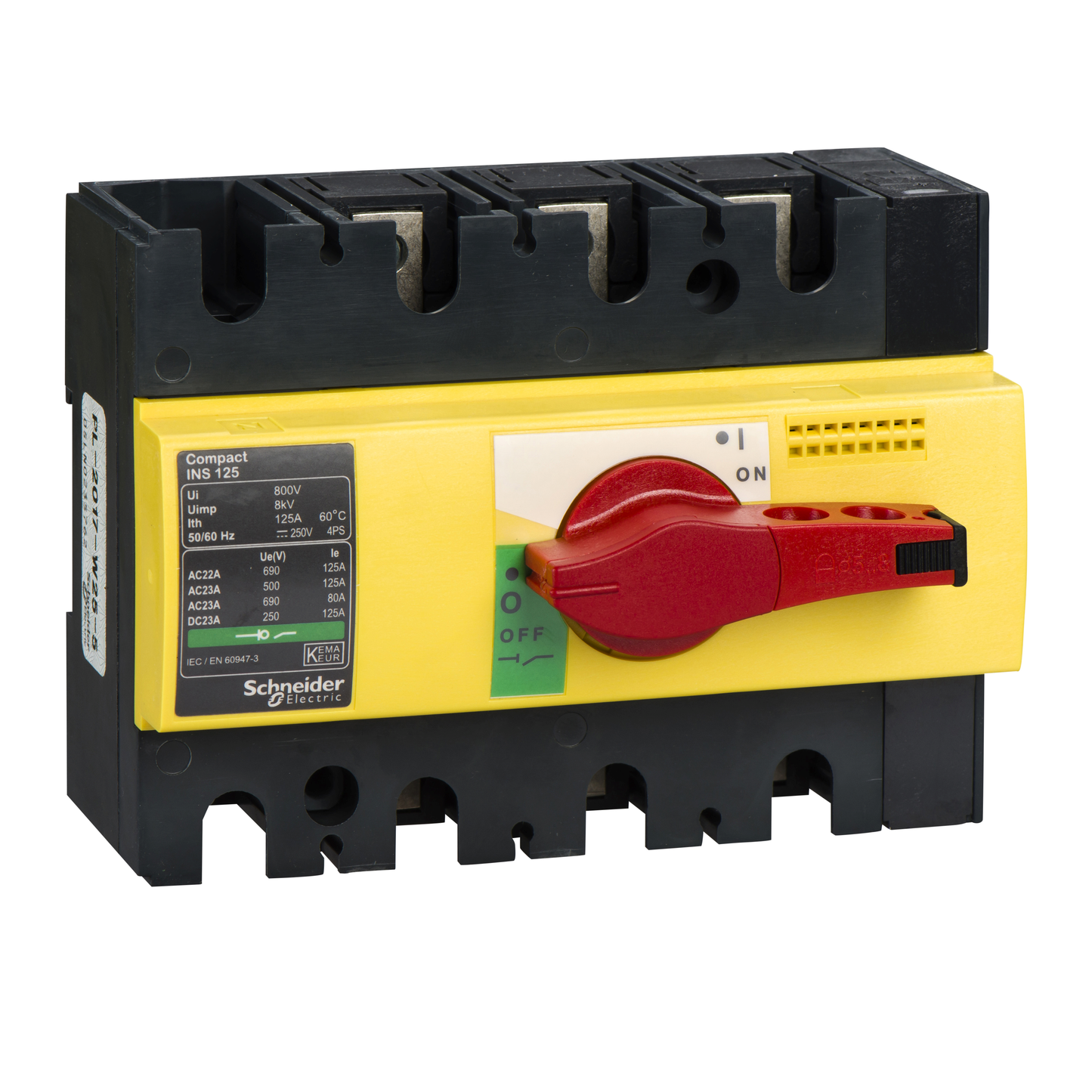 Schneider Electric-28926-INS125 3P 125A ROUGE
