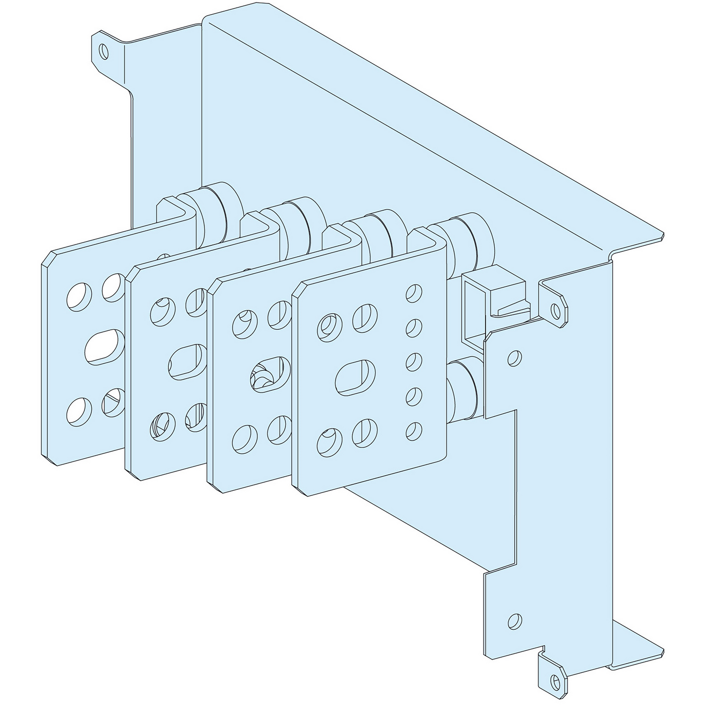 Schneider Electric-LVS04430-Racc.repor.NSX100/250 débro 4P