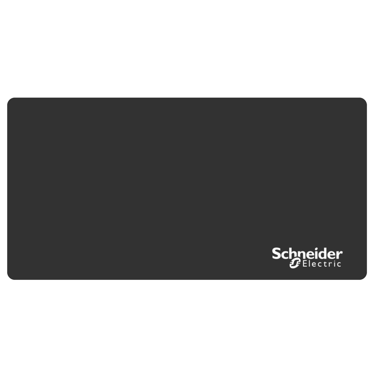 Schneider Electric-ZBYLEG201000-Harmony - plastron vierge - 200X100 MM - plastique noir
