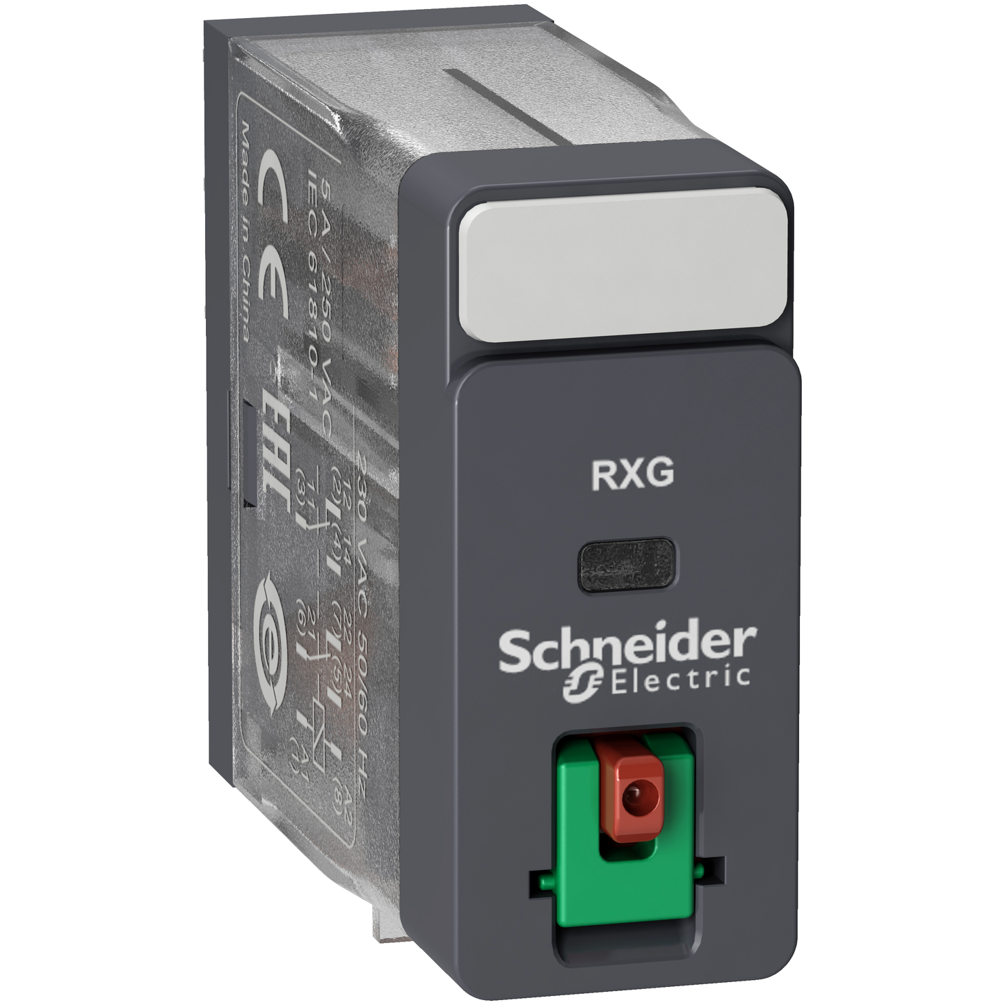 Schneider Electric-RXG21F7-Harmony Relay RXG - relais interface - embrochab - test - 2OF - 5A - 120VAC