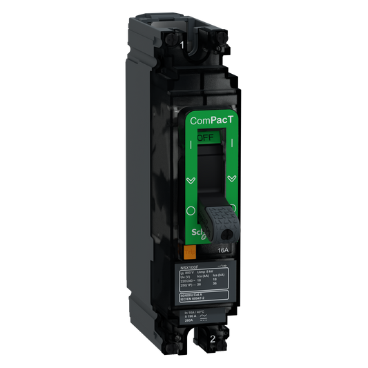 Schneider Electric-C10F1TM016-NSX100F disj TMD 16A 1P fx