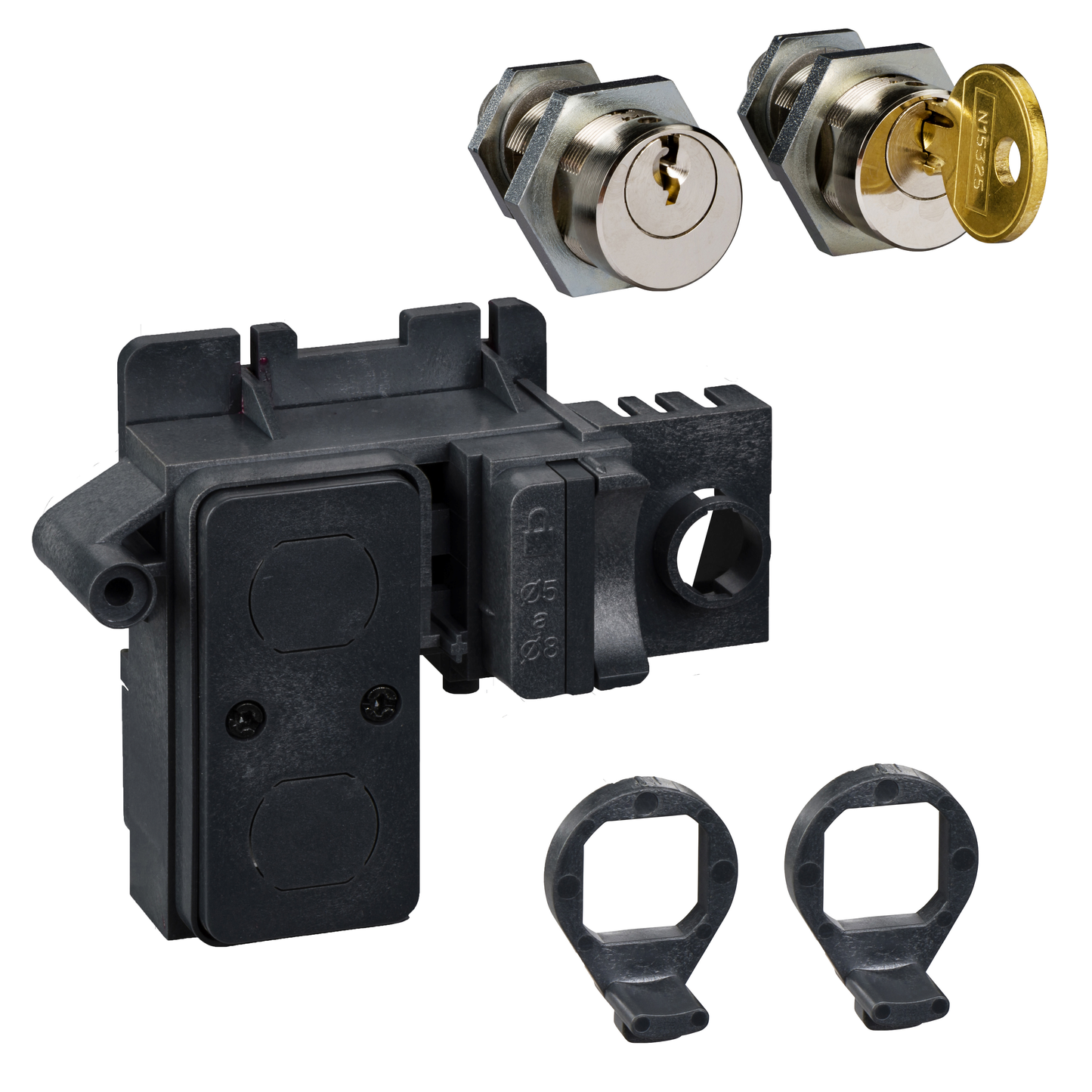 Schneider Electric-48550-ComPact NS - Verrouillage position ouvert Ronis 1 serrure + 1 serrure identique