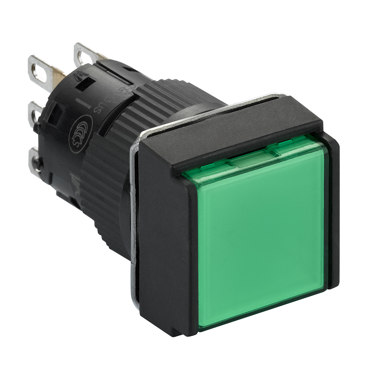 Schneider Electric-XB6ECW3B1P-Harmony XB6 - bouton-pous. lum. - Ø16mm - à imp. affleurant - 1OF - 24V - vert