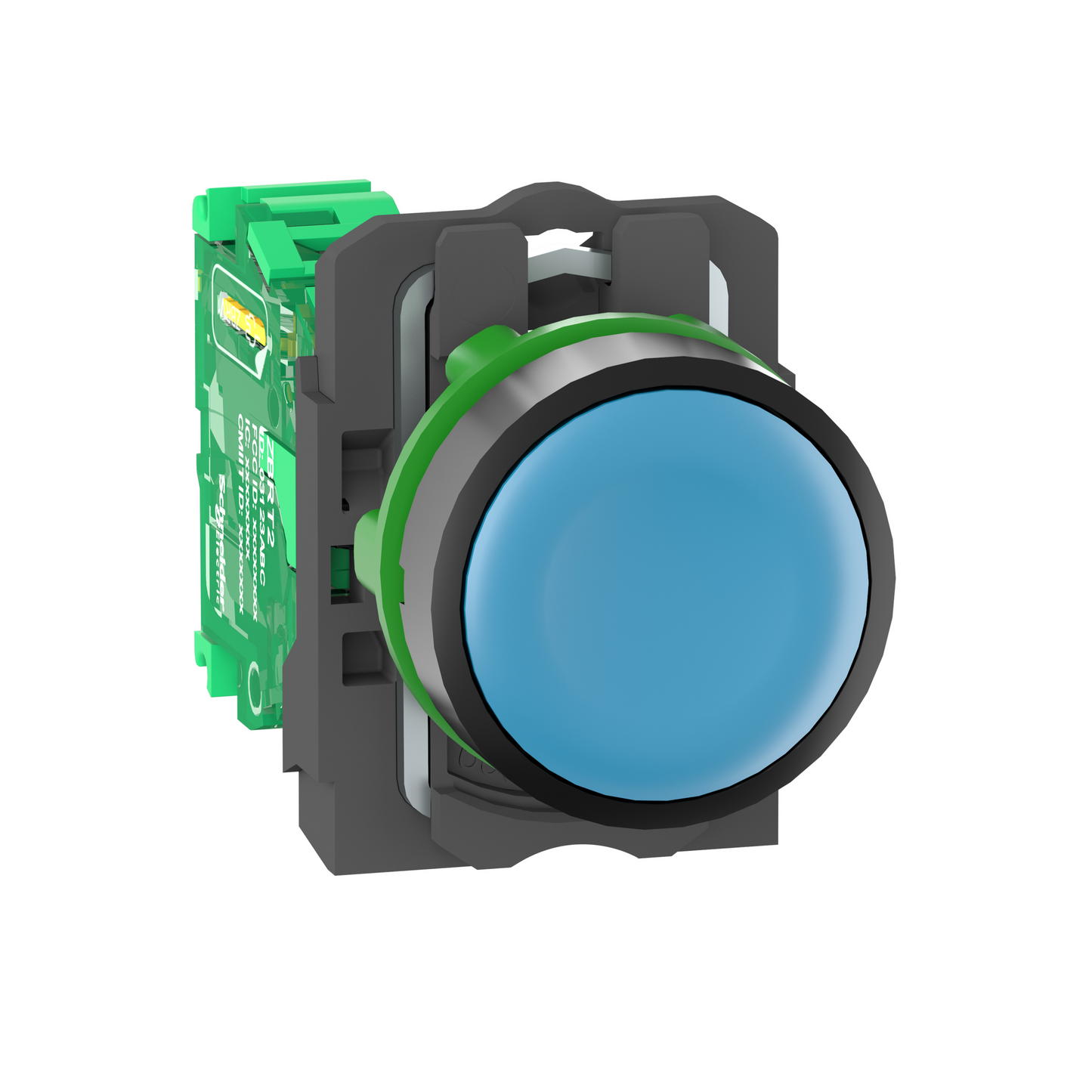 Schneider Electric-ZB5RTA6-Harmony émetteur sans pile & sans fil avec tête plastique Ø22 mm capsule bleue