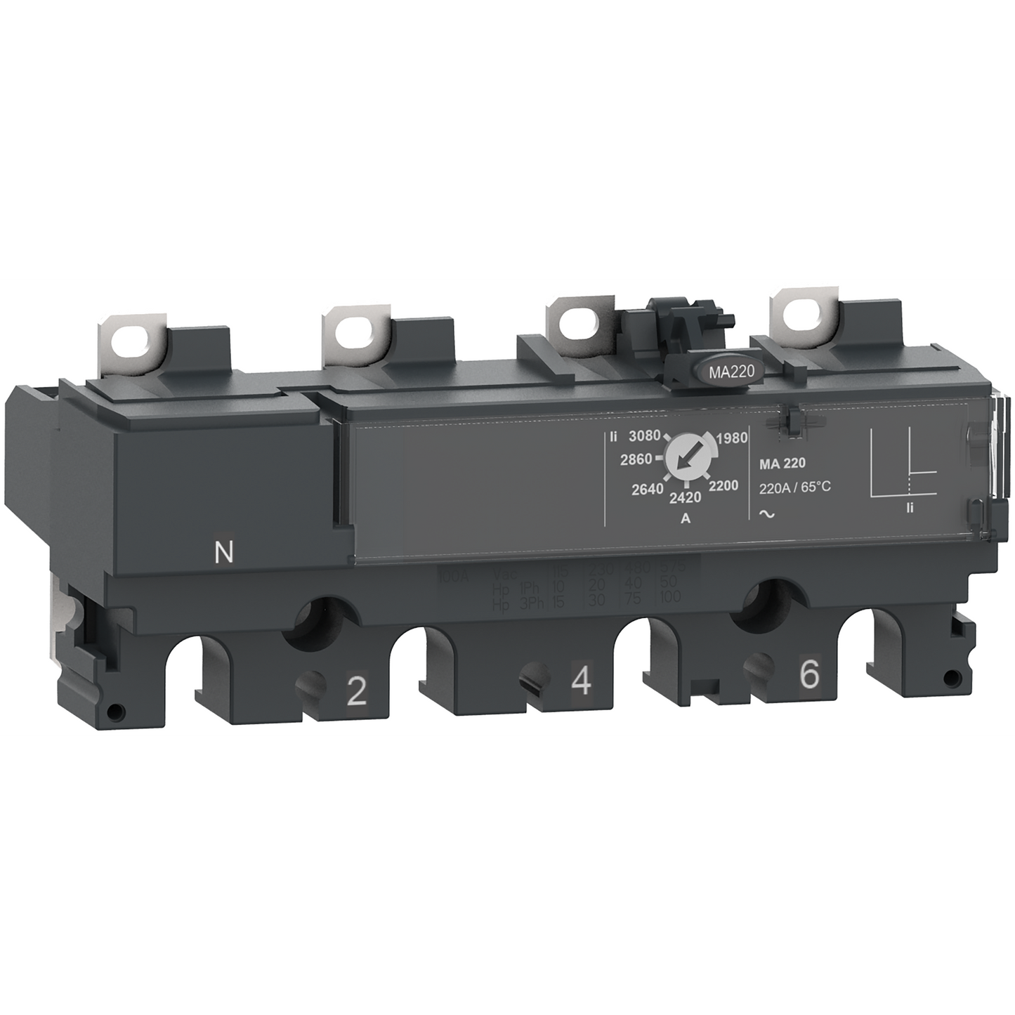 Schneider Electric-C106MA100-ComPacT NSX - Déclencheur magnétique - MA 100A - 4P3D pour NSX100