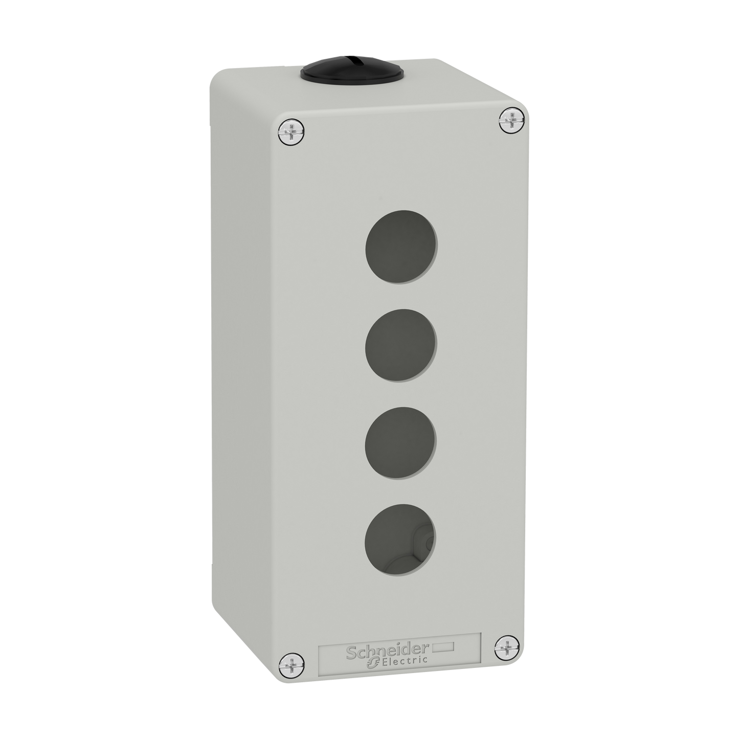 Schneider Electric-XAPD3504-Boite métal vide grise - M25 x2 - 4 trous 22 mm - 80x175x77 mm